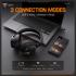 ONIKUMA GT886 Wireless Gaming Headset, Gamer Casque Gamer 3-Mode 2.4G Blue Tooth Headphone for PC PS5 Switch Office - Black